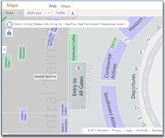 Bing New Airport Maps