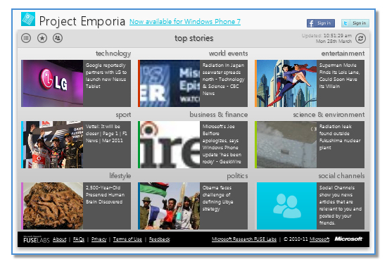 Bing Matchbox Technology - Project Emporia
