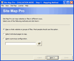 Site Map Pro Step 1